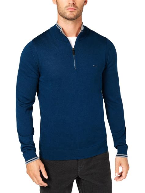 michael kors mens striped bouclé cotton-blend sweater|Men Michael Kors .